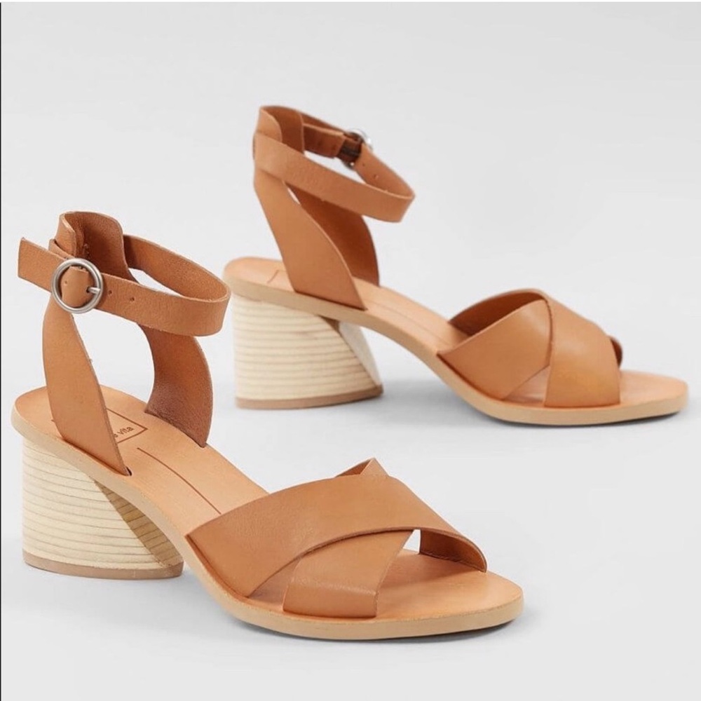 Dolce Vita Tan Block Heel Sandals